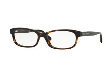 Image of Burberry BE2202F Single Vision Prescription Eyeglasses 3002-54 - Drak Havana Frame