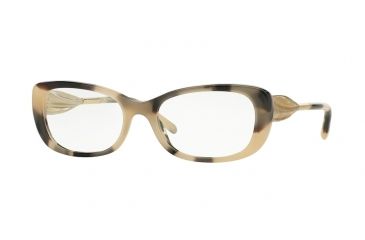 Image of Burberry BE2203 Bifocal Prescription Eyeglasses 3501-52 - Light Horn Frame