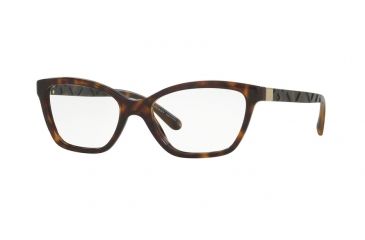 Image of Burberry BE2221 Single Vision Prescription Eyeglasses 3002-51 - Dark Havana Frame