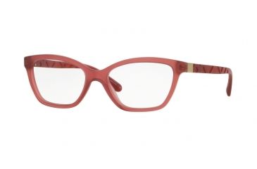 Image of Burberry BE2221 Single Vision Prescription Eyeglasses 3576-51 - Matte Red Frame