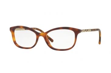 Image of Burberry BE2231F Progressive Prescription Eyeglasses 3316-54 - Light Havana Frame
