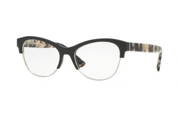 Image of Burberry BE2235 Single Vision Prescription Eyeglasses 3609-53 - Black Frame