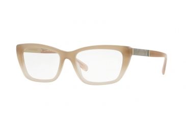 Image of Burberry BE2236F Progressive Prescription Eyeglasses 3574-54 - Matte Beige Gradient Frame
