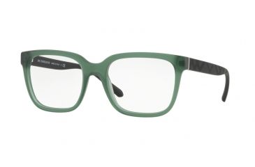 Image of Burberry BE2262F Single Vision Prescription Eyeglasses 3700-55 - Matte Green Frame