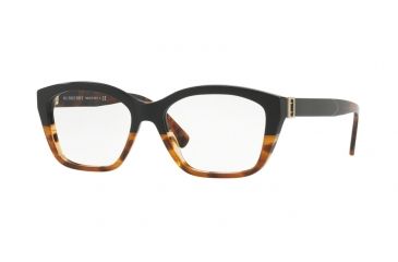 Image of Burberry BE2265 Single Vision Prescription Eyeglasses 3679-51 - Black / Havana Frame