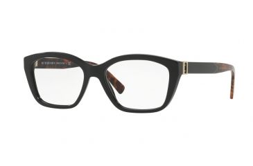 Image of Burberry BE2265 Single Vision Prescription Eyeglasses, 51mm, Black, BE2265-3683-51-SV