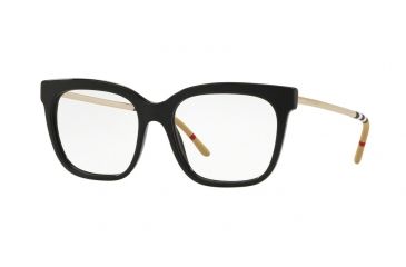 Image of Burberry BE2271 Single Vision Prescription Eyeglasses 3001-52 - Black Frame