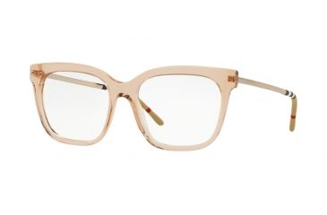 Image of Burberry BE2271 Single Vision Prescription Eyeglasses, 52mm, Transparent Brown, BE2271-3358-52-SV
