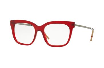 Image of Burberry BE2271 Single Vision Prescription Eyeglasses, 52mm, Red, BE2271-3495-52-SV