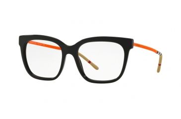 Image of Burberry BE2271 Single Vision Prescription Eyeglasses 3717-52 - Black Frame