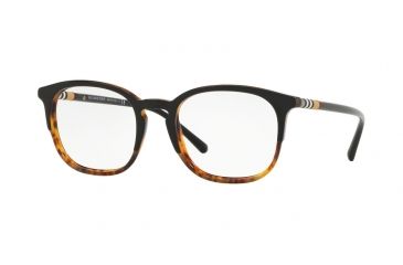 Image of Burberry BE2272 Single Vision Prescription Eyeglasses, 51mm, Top Black On Havana, BE2272-3721-51-SV