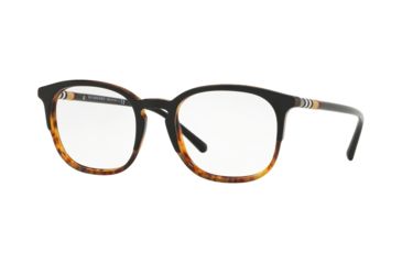 Image of Burberry BE2272F Prescription Eyeglasses, 53mm, Top Black On Havana, BE2272F-3721-53-SV