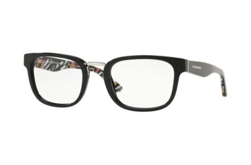 Image of Burberry BE2279 Progressive Prescription Eyeglasses 3735-51 - Black Frame