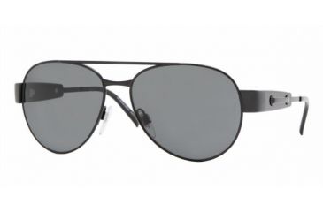Image of Burberry BE3030 SV Prescription Sunglasses - Shiny Black Frame w/ 56 mm Diameter Lenses, 100187-5615