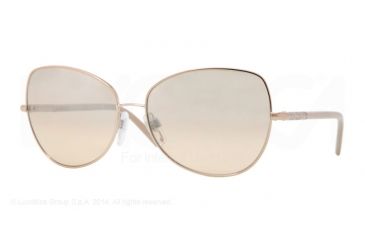 Image of Burberry BE3054 Single Vision Prescription Sunglasses BE3054-11293D-58 - Lens Diameter 58 mm, Frame Color Rose Gold