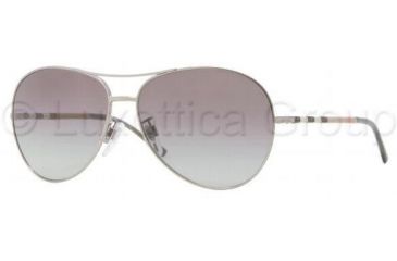 Image of Burberry BE3056 Progressive Prescription Sunglasses BE3056-100611-5713 - Frame Color Gray, Lens Diameter 57 mm