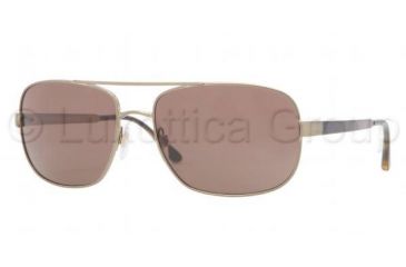 Image of Burberry BE3064 Progressive Prescription Sunglasses BE3064-116773-6017 - Lens Diameter 60 mm, Frame Color Brushed Burberry Gold