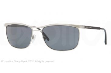 Image of Burberry BE3065 Progressive Prescription Sunglasses BE3065-116681-58 - Lens Diameter 58 mm, Frame Color Brushed Silver