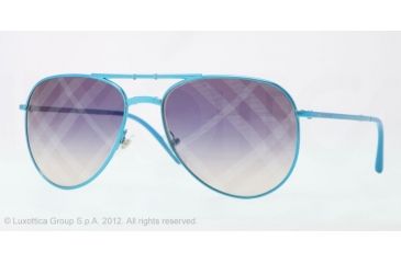 Image of Burberry BE3071 Single Vision Prescription Sunglasses BE3071-1176B2-57 - Lens Diameter 57 mm, Lens Diameter 57 mm, Frame Color Blue