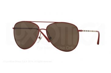 Image of Burberry BE3072 Single Vision Prescription Sunglasses BE3072-120373-57 - Lens Diameter 57 mm, Frame Color Red