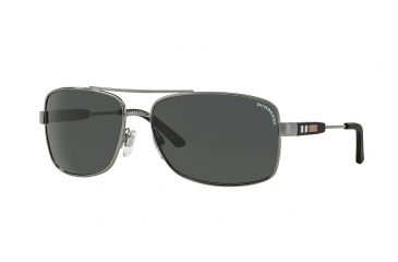 Image of Burberry BE3074 Single Vision Prescription Sunglasses BE3074-100387-63 - Lens Diameter 63 mm, Frame Color Gunmetal