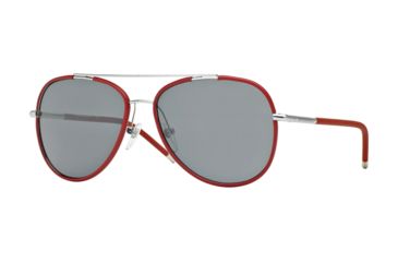 Image of Burberry BE3078J Bifocal Prescription Sunglasses BE3078J-120487-57 - Lens Diameter 57 mm, Frame Color Silver/matte Red