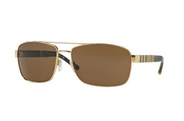 Image of Burberry BE3081 Progressive Prescription Sunglasses BE3081-101773-63 - Lens Diameter 63 mm, Frame Color Gold