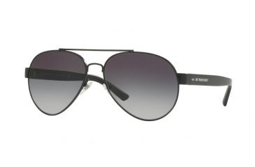 Image of Burberry BE3086 Bifocal Prescription Sunglasses BE3086-1007S6-59 - Lens Diameter 59 mm, Frame Color Matte Black