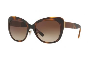 Image of Burberry BE3088 Single Vision Prescription Sunglasses BE3088-121713-57 - Lens Diameter 57 mm, Frame Color Light Gold