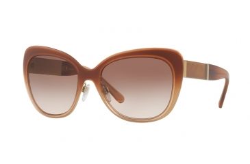Image of Burberry BE3088 Single Vision Prescription Sunglasses BE3088-121913-57 - Lens Diameter 57 mm, Frame Color Light Gold