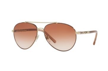 Image of Burberry BE3089 Single Vision Prescription Sunglasses BE3089-121613-58 - Lens Diameter 58 mm, Frame Color Light Gold