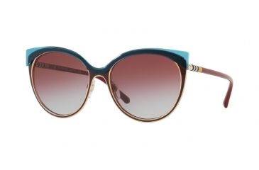 Image of Burberry BE3096 Progressive Prescription Sunglasses, 55mm, Red/light Gold, BE3096-126590-55-PRO