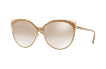 Image of Burberry BE3096 Progressive Prescription Sunglasses, 55mm, Beige/light Gold, BE3096-12667I-55-PRO