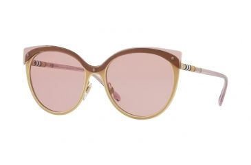 Image of Burberry BE3096 Progressive Prescription Sunglasses, 55mm, Beige/matte Light Gold, BE3096-128284-55-PRO