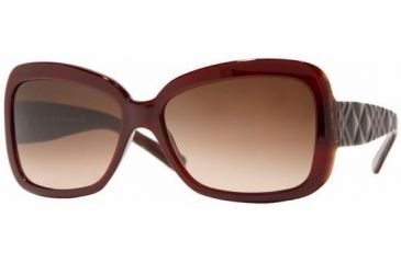 Image of Burberry BE4033 Progressive Sunglasses Red On Horn Striped Brown Frame / 58 mm Prescription Lenses, 308813-5815
