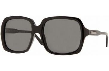 Image of Burberry BE4044 SV Prescription Sunglasses Shiny Black Frame w/ Gray 57 mm Diameter Lenses, 300187-5718