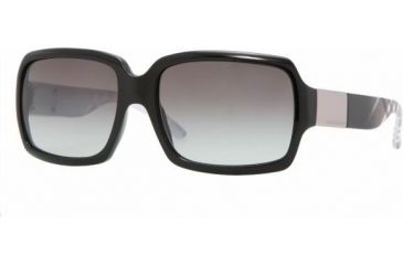 Image of Burberry BE4076 Sunglasses, Black Frame, Gray Gradient #316711