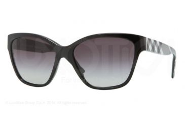 Image of Burberry BE4109 Progressive Prescription Sunglasses BE4109-30018G-57 - Lens Diameter 57 mm, Frame Color Black