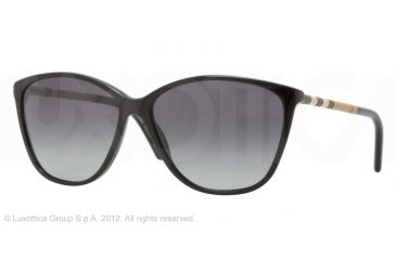 Image of Burberry BE4117 Progressive Prescription Sunglasses BE4117-3001T3-58 - Lens Diameter 58 mm, Frame Color Black