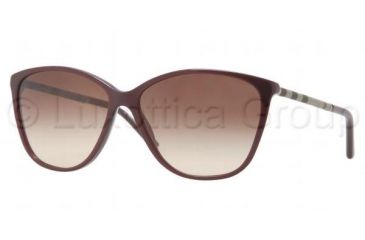 Image of Burberry BE4117 Progressive Prescription Sunglasses BE4117-326513-5814 - Lens Diameter 58 mm, Frame Color Eggplant