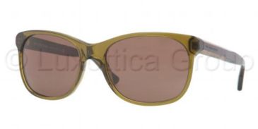 Image of Burberry BE4123 Single Vision Prescription Sunglasses BE4123-335673-5718 - Lens Diameter 57 mm, Frame Color Olive