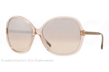 Image of Burberry BE4126 Single Vision Prescription Sunglasses BE4126-33583D-59 - Lens Diameter 59 mm, Frame Color Transparent Pink