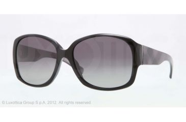 Image of Burberry BE4128 Single Vision Prescription Sunglasses BE4128-3001T3-59 - Lens Diameter 59 mm, Frame Color Black