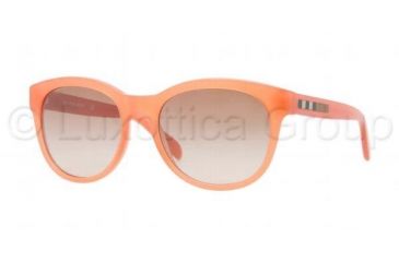 Image of Burberry BE4132 Single Vision Prescription Sunglasses BE4132-336613-5318 - Lens Diameter 53 mm, Frame Color Orange