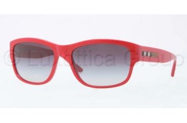 Image of Burberry BE4134 Single Vision Prescription Sunglasses BE4134-33648G-5617 - Lens Diameter 56 mm, Frame Color Red