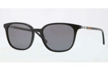 Image of Burberry BE4144 Progressive Prescription Sunglasses BE4144-300181-54 - Lens Diameter 54 mm, Lens Diameter 54 mm, Frame Color Black