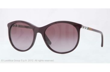 Image of Burberry BE4145 Single Vision Prescription Sunglasses BE4145-34008H-55 - Lens Diameter 55 mm, Lens Diameter 55 mm, Frame Color Violet