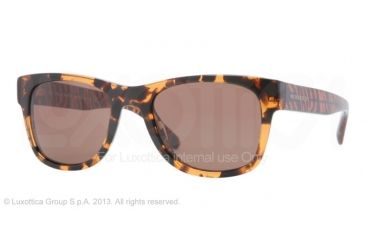 Image of Burberry BE4149 Single Vision Prescription Sunglasses BE4149-341173-53 - Lens Diameter 53 mm, Frame Color Brown Havana
