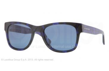 Image of Burberry BE4149 Single Vision Prescription Sunglasses BE4149-341480-53 - Lens Diameter 53 mm, Frame Color Blue Havana