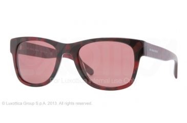 Image of Burberry BE4149 Single Vision Prescription Sunglasses BE4149-341575-53 - Lens Diameter 53 mm, Frame Color Red Havana